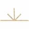 Ekena Millwork Saratoga Rough Sawn Timber Gable Bracket, Douglas Fir, 108"W x 72"H x 2"D x 4"F, 16/12 Pitch GBW108X72X0204SAR00RDF - alternate 2